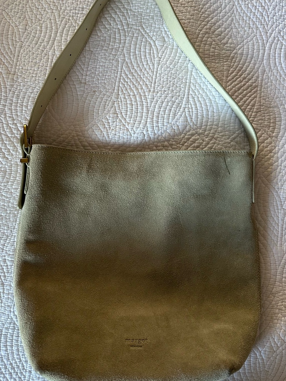 margot Pale Green  Leather Logo Patch Interior